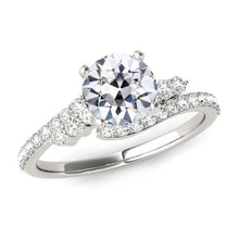 Old Miner Real Natural Earth Mined Diamond Wedding Ring Prong Set Gold Twisted Shank 4 Carats