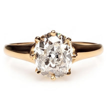 Old Miner Solitaire Genuine Natural Earth Mined Diamond Wedding Ring 3 Carats Yellow Gold 14K