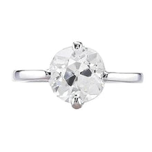 Old Miner Solitaire Real Diamond Ring 1.25 Carats 2 Prong Ladies Jewelry