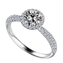 Brilliant Diamond Halo Engagement Ring 2.50-ct 14K White Gold – main view