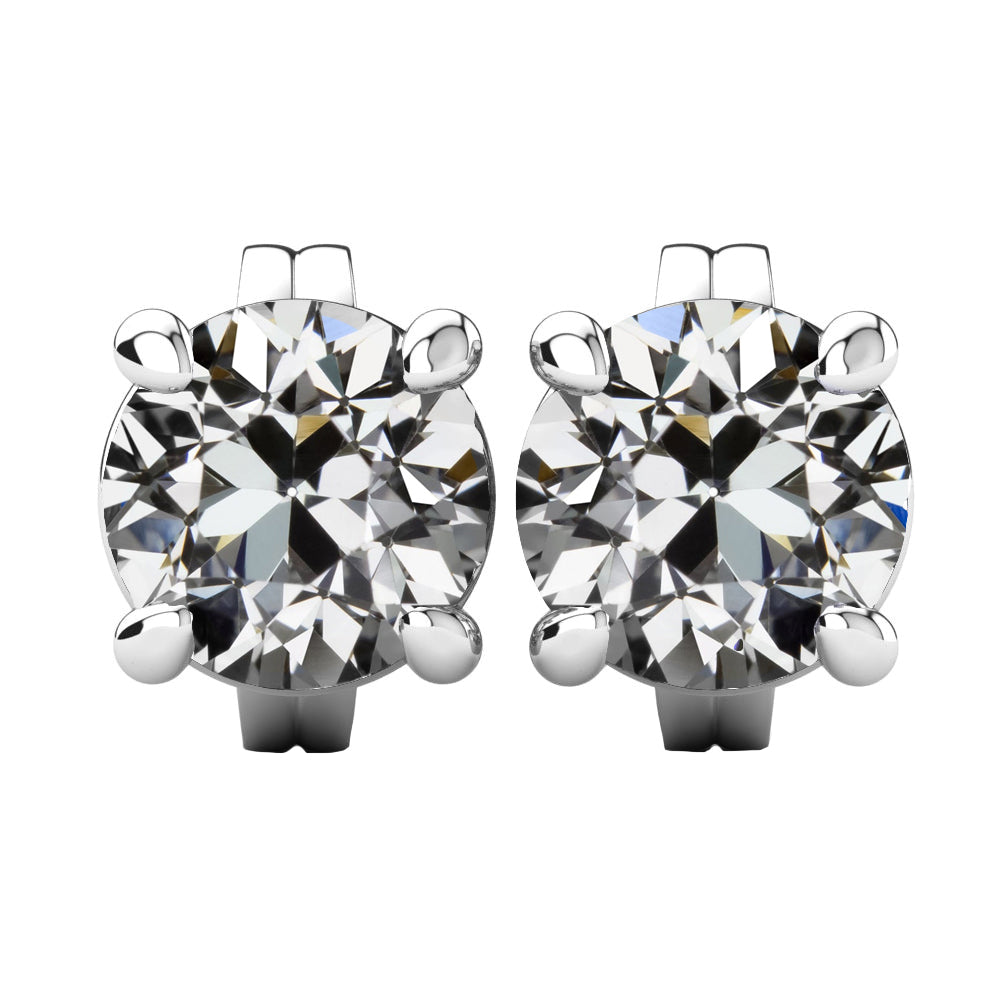 Earrings 14K White Gold with Brilliant Diamond – main view
