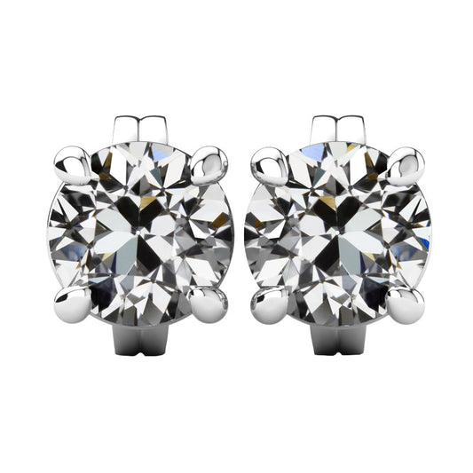 Earrings 14K White Gold with Brilliant Diamond – main view
