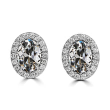 Natural Fine Diamond Stud Earrings 9.25 ct 14 Karat White Gold – main view