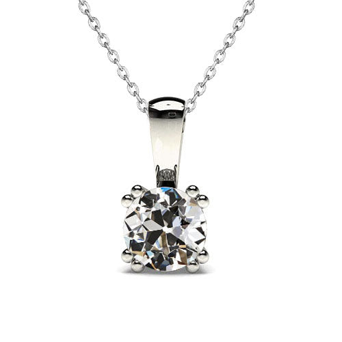 Diamond Pendant 1-ct 14 Karat White Gold – main view