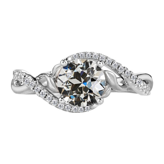 Handcrafted Accent Solitaire Ring 2 ct – main view