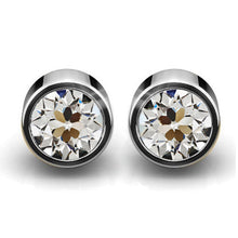 Authentic Fine Diamond Earrings 2 ct 14 Karat White Gold – main view