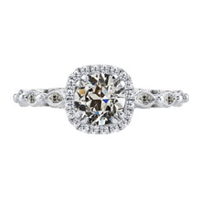 Brilliant Diamond Halo Ring 3-ct 14K White Gold – main view