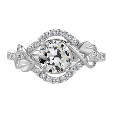 Brilliant Diamond Accent Solitaire Ring 2-ct 14K White Gold – main view