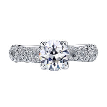 Natural Fine Diamond Solitaire Ring 2 ct 14K White Gold – main view