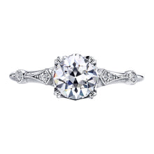 Luxury Solitaire Ring with Accents 2 ct – main view