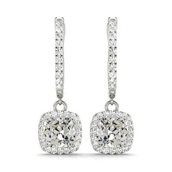 Handcrafted 2-ct Fine Diamond Drop Earrings