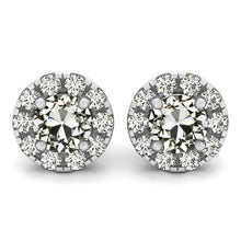 Stud Earrings 14K White Gold with Diamond – main view