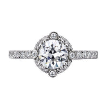 Natural Brilliant Diamond Halo Setting Ring – main view