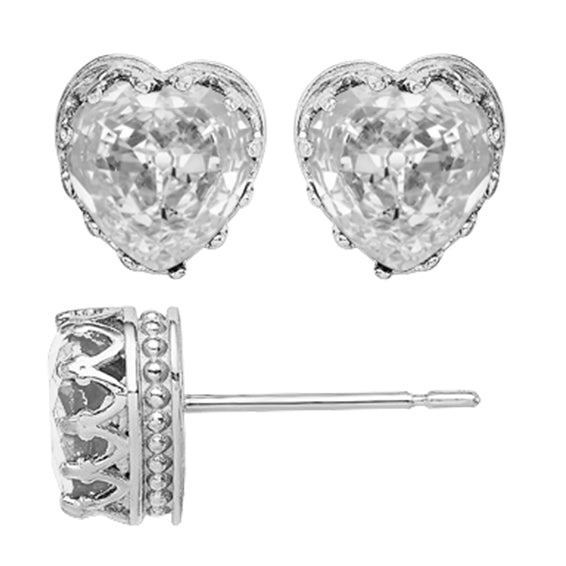 Heart Cut Diamond ring in 14K White Gold – main view