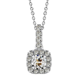 Luxury Diamond Halo – 2.50 ct 14K White Gold