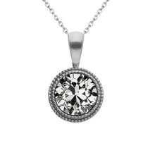 Genuine Fine Diamond Drop Pendant 1.50 ct 14K White Gold – main view