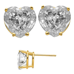 14K Yellow Gold Drop Earrings with Brilliant Diamond – 10 ct