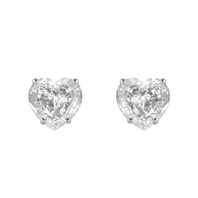 Shimmering Fine Diamond Stud Earrings 5 ct – front view