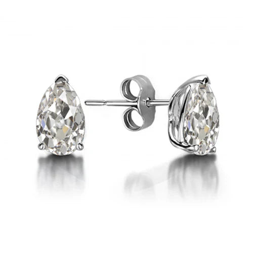 Brilliant Diamond Earrings 1-ct 14K White Gold – main view