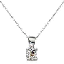 Brilliant Diamond Drop Pendant 1.50-ct 14K White Gold – main view