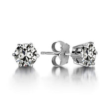 Real Fine Diamond Stud Earrings – main view