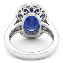 Oval Cabochon Sapphire Ladies Halo Ring