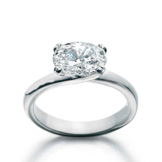 Oval Cut 2.50 Ct. Solitaire Natural Diamond Engagement Ring
