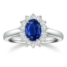 Oval Cut Burmese Sapphire Ring