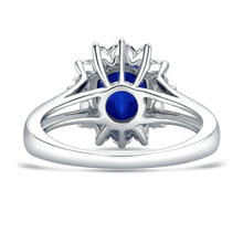 Oval Cut Burmese Sapphire Ring