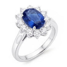 Oval Cut Burmese Sapphire Ring