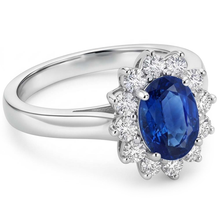 Oval Cut Burmese Sapphire Ring