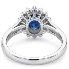 Oval Cut Burmese Sapphire Ring