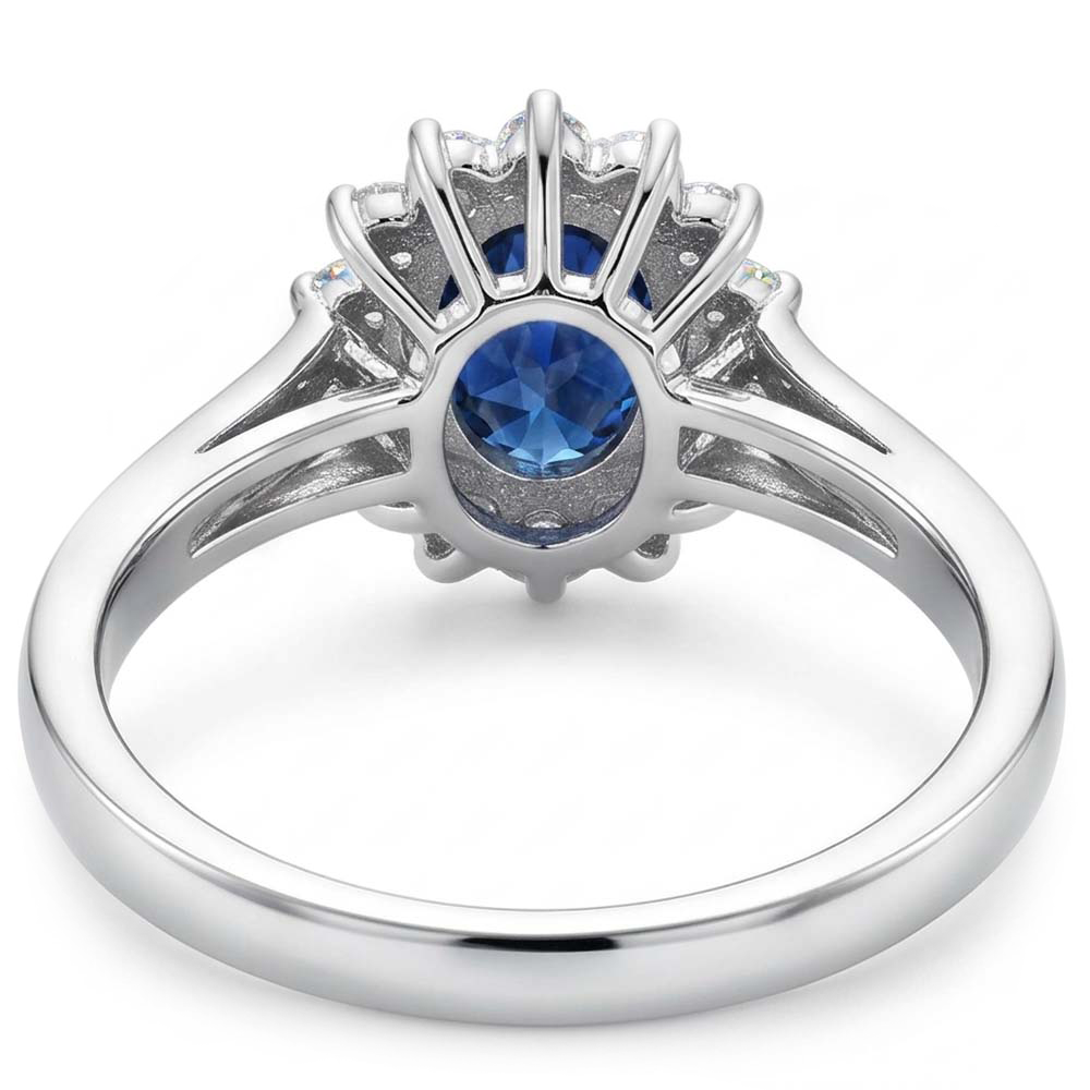 Oval Cut Burmese Sapphire Ring
