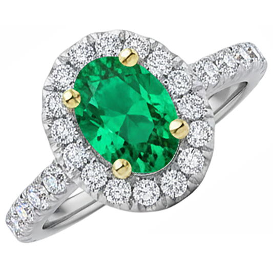 Bespoke Precious Stone Ring 2.50 ct – front view