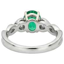 Sparkling Colored Stone Ring 4 ct – top view