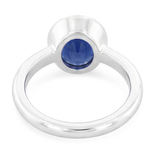 Oval Cut Sapphire Solitaire Ring Bezel Set 2 Carats Ladies Jewellery