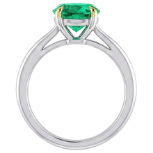 Radiant Colored Stone Ring 3.50 ct – back view