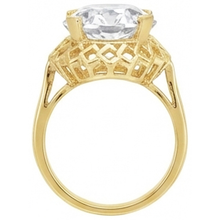 Radiant Solitaire Engagement Ring 5 ct – angle view