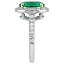 Elegant Gemstone Ring 3.50 ct – profile view