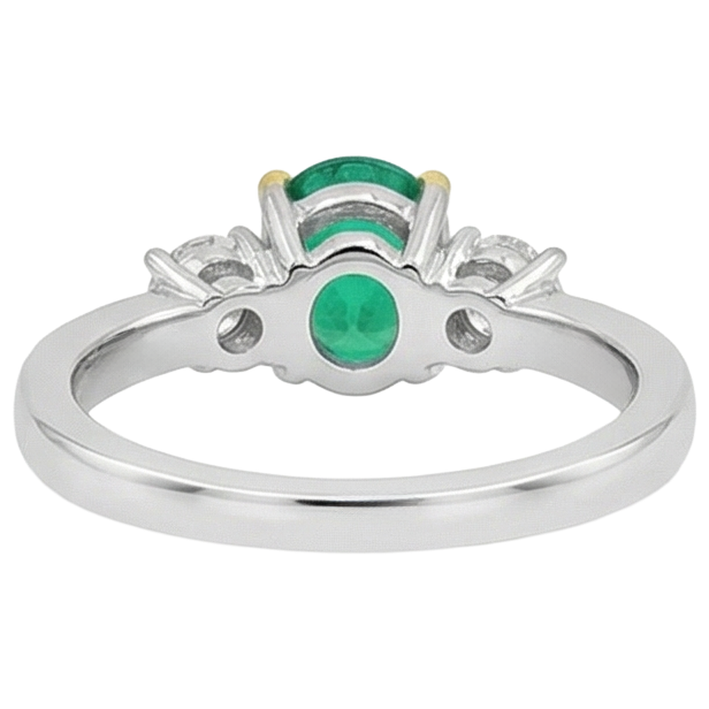Fine Emerald Gemstone Ring 2.50 ct – detail view