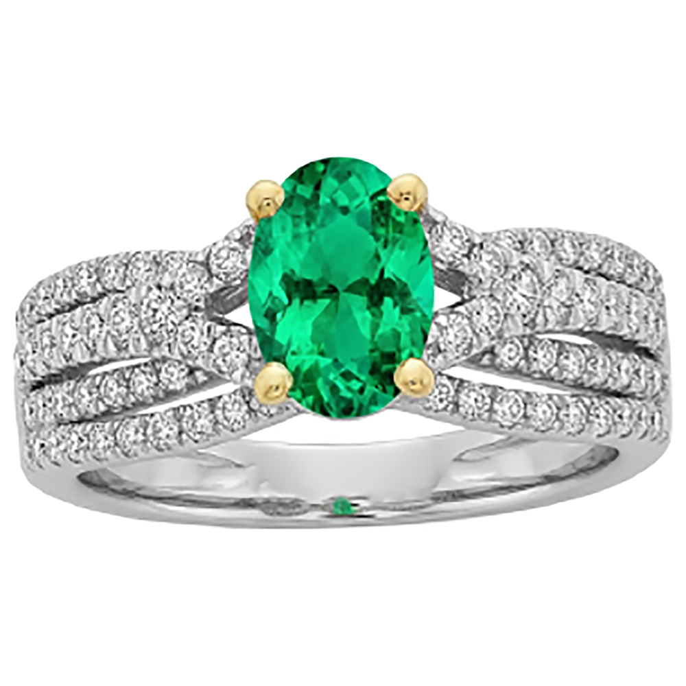 Handcrafted Gemstone Ring 2.50 ct – profile view