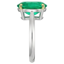 Radiant Precious Stone Ring 3.50 ct – profile view