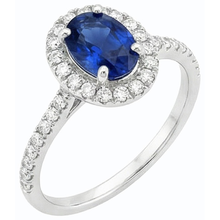 natural round sapphire 4ct ring side angle