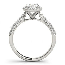 Oval Halo Natural Diamond Engagement Ring 1.75 Carats White Gold 14K Jewelry