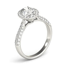 Oval Halo Natural Diamond Engagement Ring 1.75 Carats White Gold 14K Jewelry