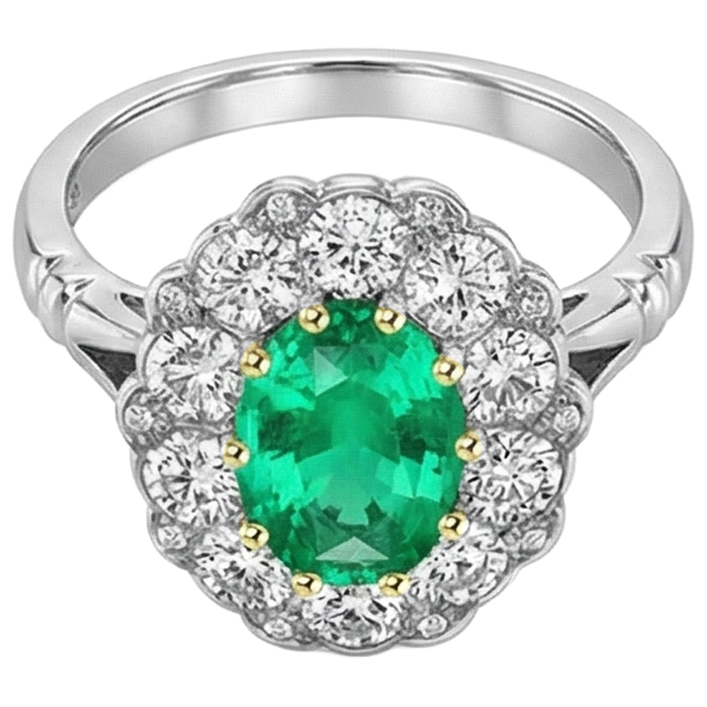 Dazzling Gemstone Ring 2 ct – angle view
