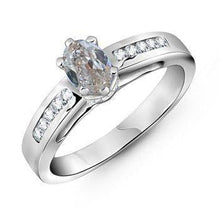Oval Old Miner Real Natural Earth Mined Diamond Engagement Ring 1.50 Carats Women's Jewellery