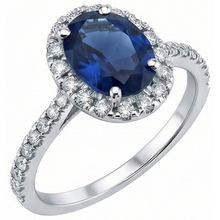 Oval Sapphire Engagement Ring For Women