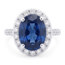 Oval Sapphire Engagement Ring For Women
