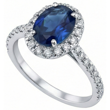 Oval Sapphire Engagement Ring For Women